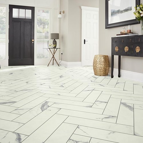 Entry Foyer Luxury Vinyl Tile Herringbone LVT -  CarpetsPlus of NWA in Springdale, AR